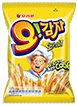 Ogamja, potato cracker  by a continous fryer